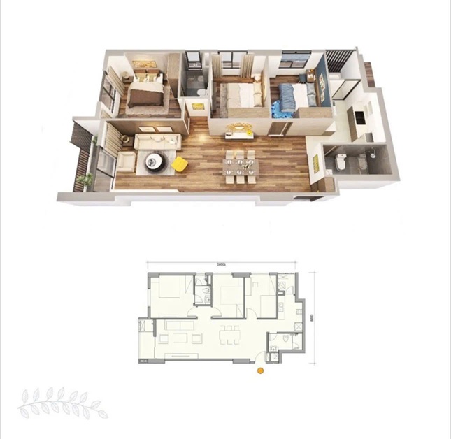 CĂN HỘ FULL TIỆN ÍCH- GIÁ TỐT Chính Chủ bán Căn hộ 3pn 2vs Sky central 176 Định Công,HN 16000341