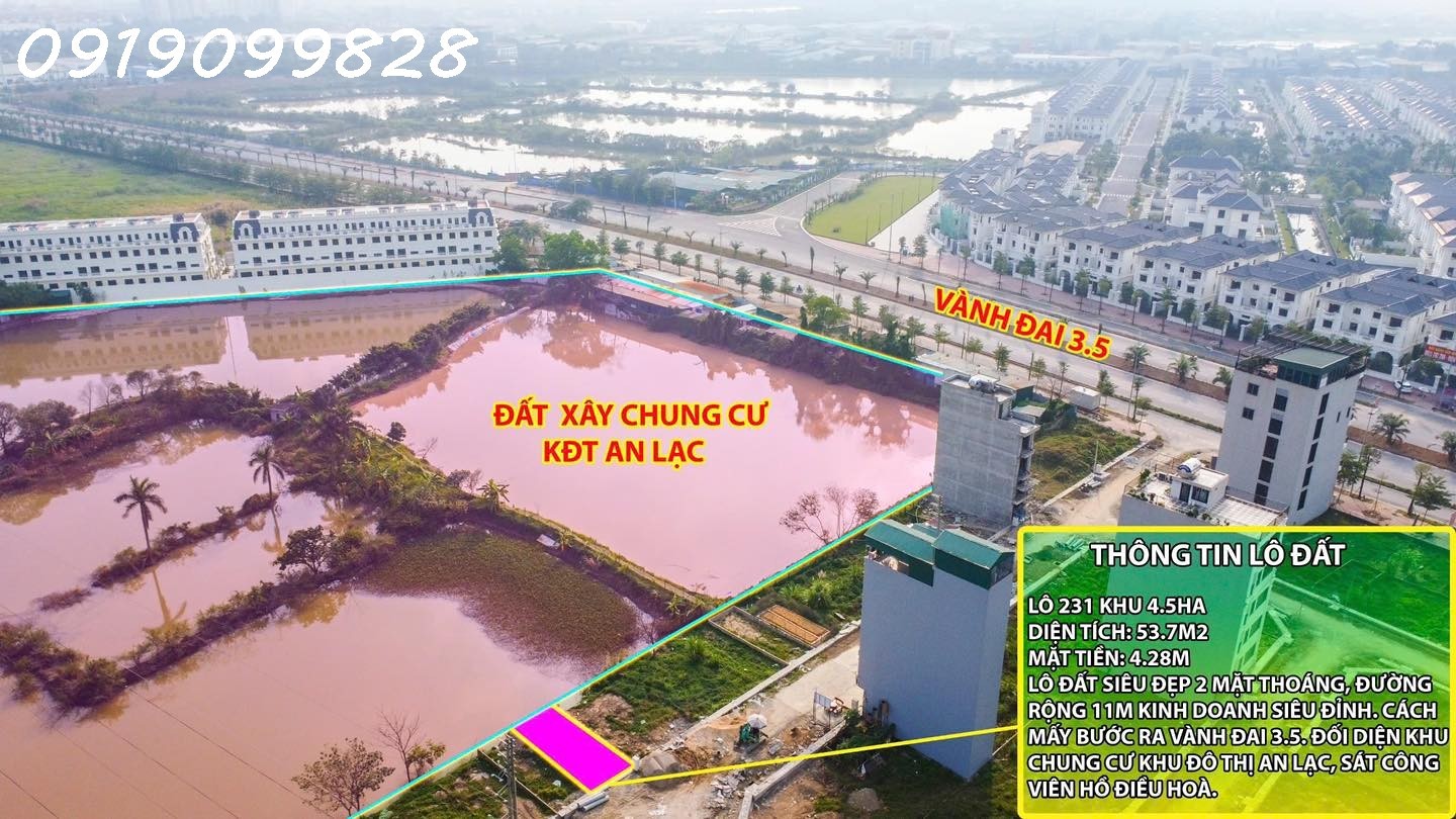 VÂN CANH ĐẤT DỊCH VỤ  KHU 4.5HA DIỆN TÍCH 54M GIÁ 18XTR/M CHÍNH CHỦ BÁN LÔ 16000442