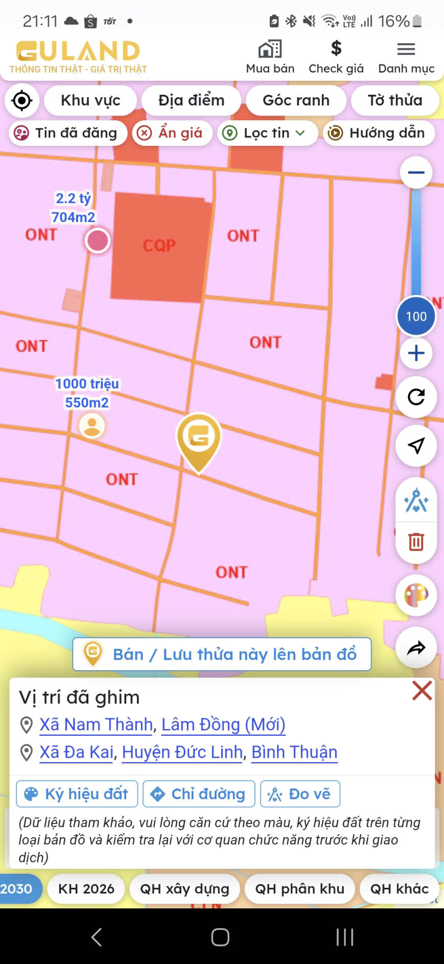 Chính chủ kẹt tiền bán bấp chấp Lô Góc Thôn 4  xã Đa Kai, Huyện Đức Linh, Bình Thuận. 16000490