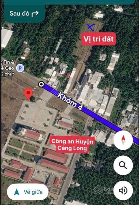 Bán lô đất thổ cư, mặt tiền đắc địa QL53, đối điện Công An Huyện Càng Long, Tỉnh Trà Vinh. 16000580