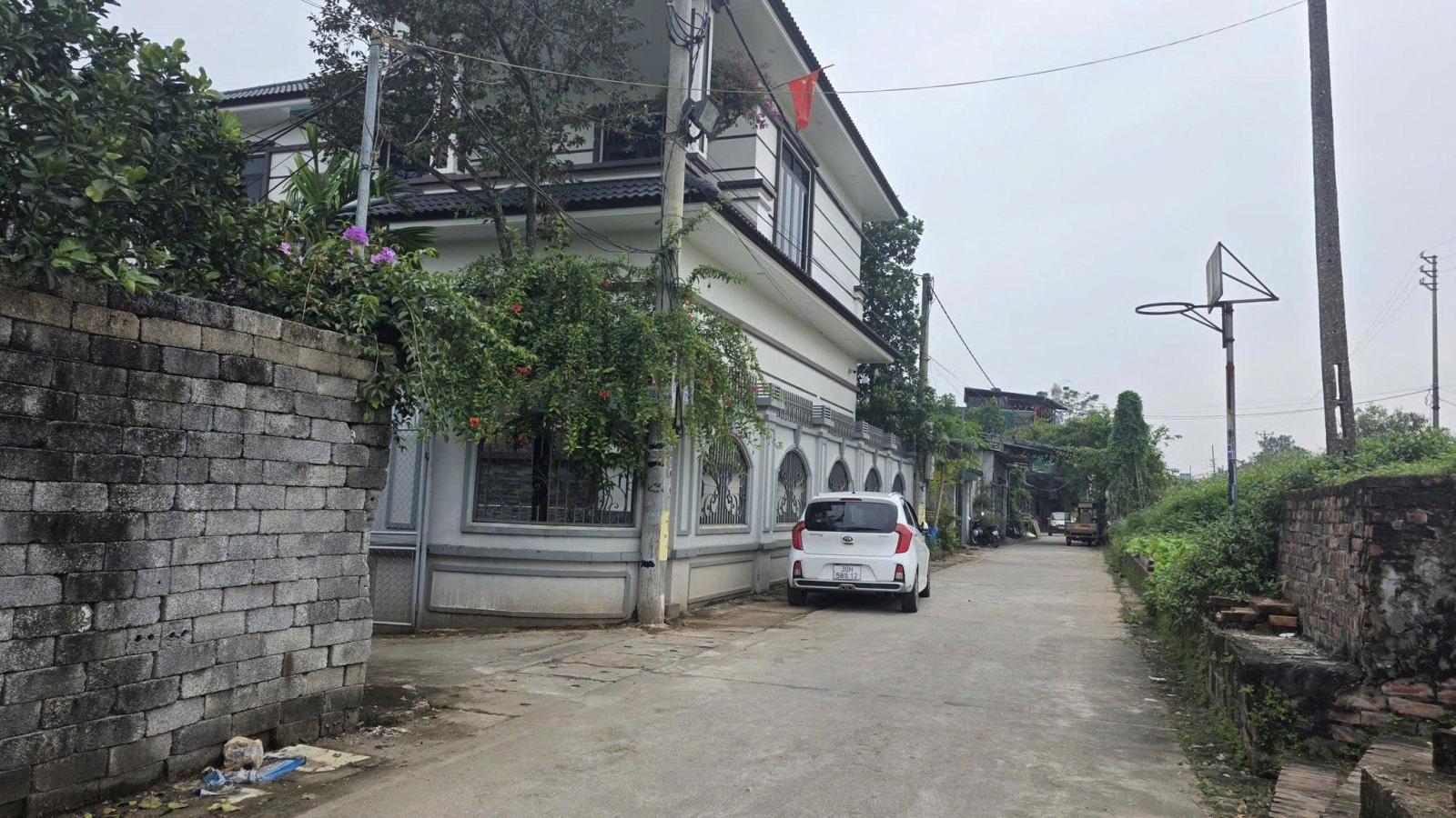 Bán lô đất thổ cư Kim Châu, Kim Thư, Thanh Oai, Hà Nội . Otô vào nhà, DT 43,6 lô góc mặt tiền 5,2m 16000593