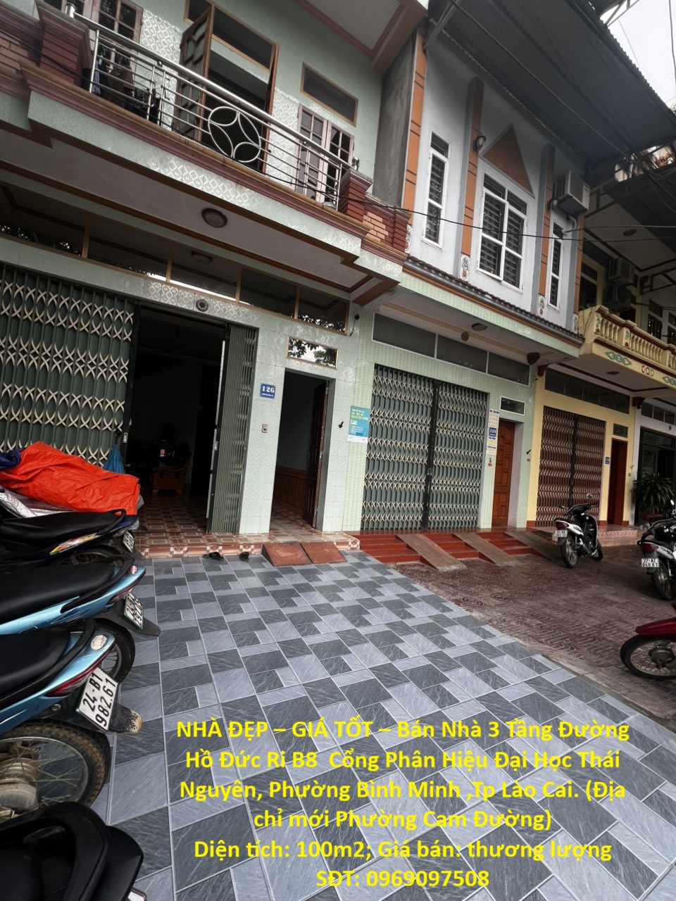 NHÀ ĐẸP – GIÁ TỐT – Bán Nhà 3 Tầng Đường Hồ Đức Ri B8  Cổng Phân Hiệu Đại Học Thái Nguyên , Lào Cai 16000711