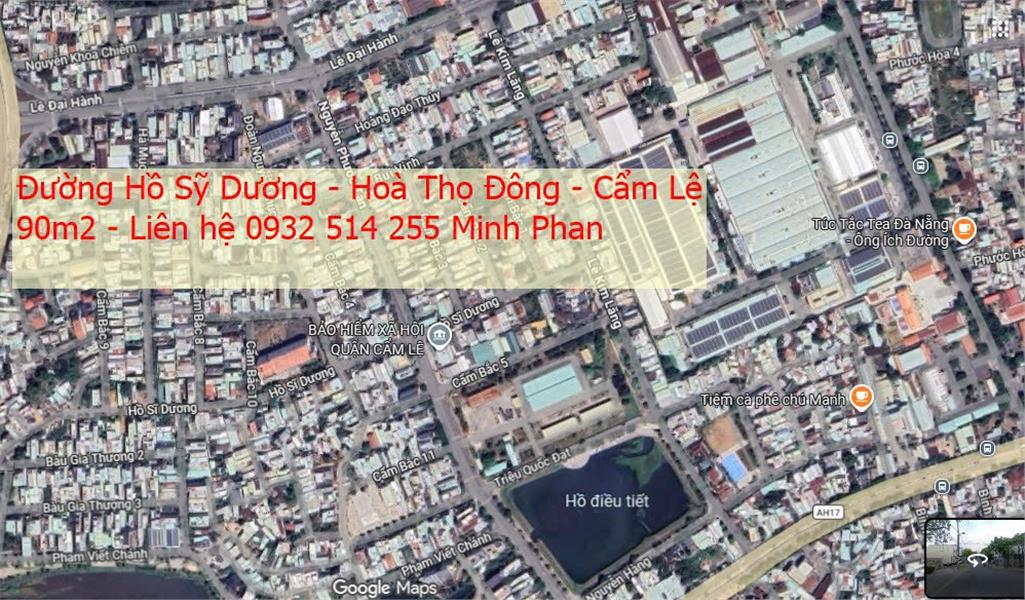 Bán Đất Hồ Sỹ Dương - Hoà Thọ Đông - Cẩm Lệ - Đường 7m5 - Giá chỉ 5 tỷ xxx Lh 0932514255 16000726