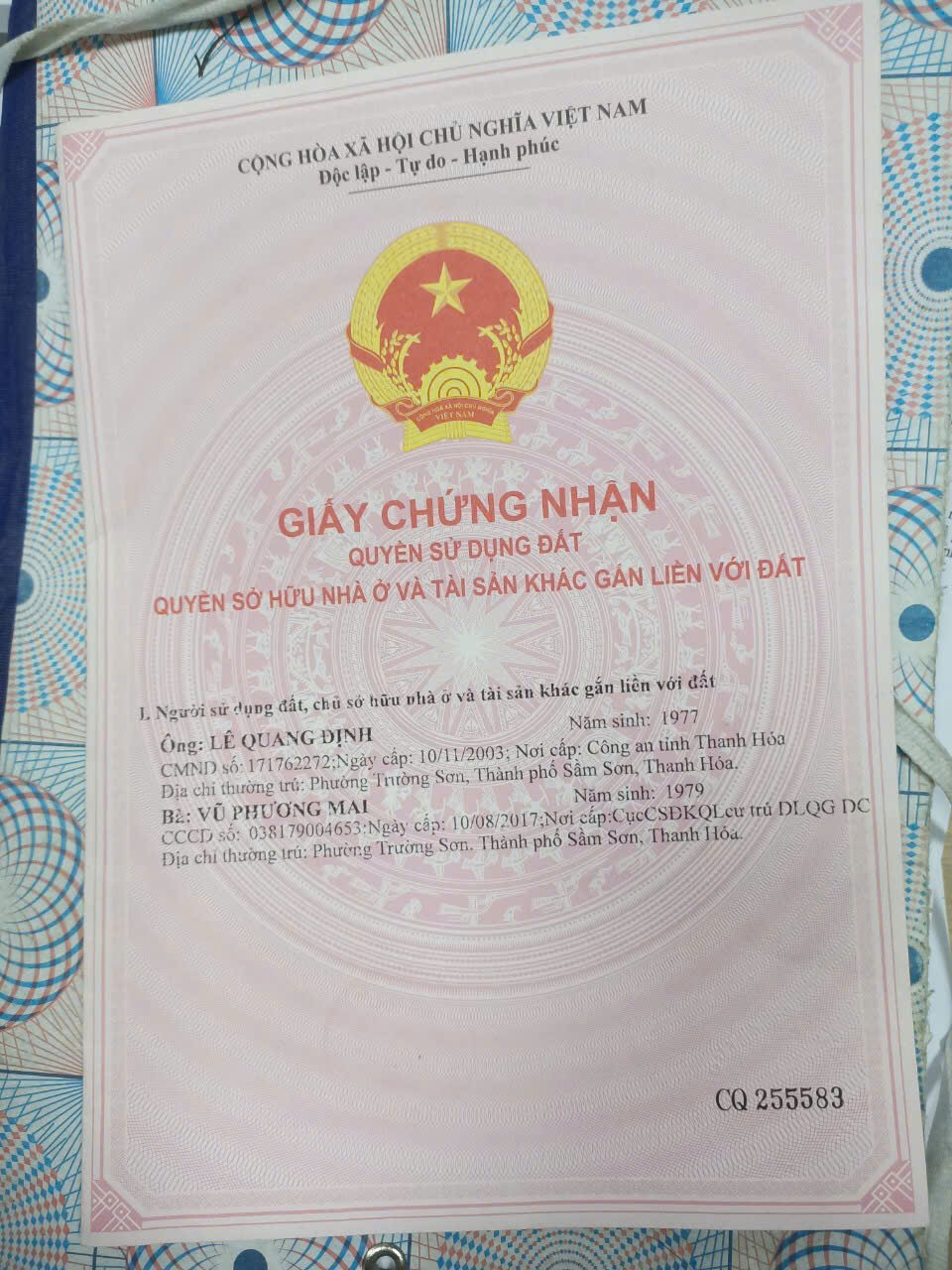 CHÍNH CHỦ BÁN NHÀ & ĐẤT Tại Đường Ngô Văn Sở, P. Bắc Sơn, TP. Sầm Sơn, Thanh Hóa 16000764