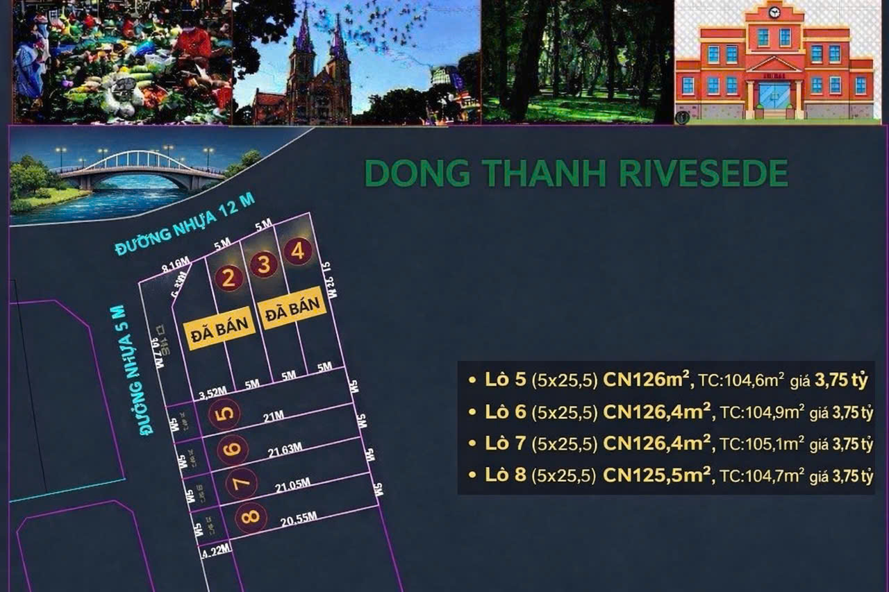 Bán đất 5x23m giá 3,75 tỷ Đường nhựa 6m thông Đông Thạnh 7 16000939