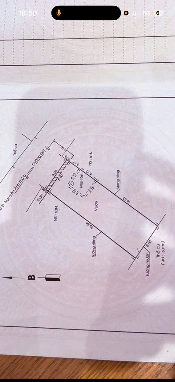 GIẢM GIÁ 1 TỶ BÁN NHÀ MẶT TIỀN HIỆP THÀNH 5 - 8X25M 16001021