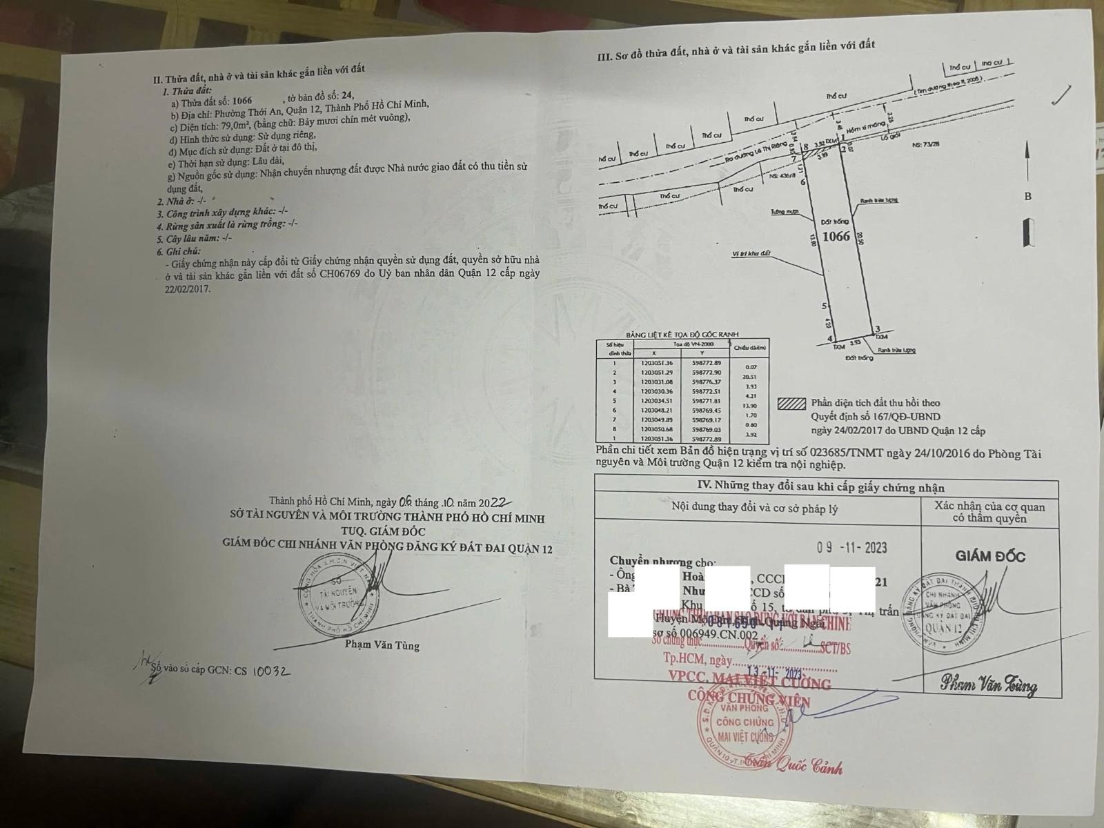 LÔ ĐẤT ĐẸP VUÔNG VỨC - HẺM Ô TÔ THÔNG LÊ THỊ RIÊNG THỚI AN QUẬN 12  - GIÁP GÒ VẤP – 4 TỶ 750. 16001100
