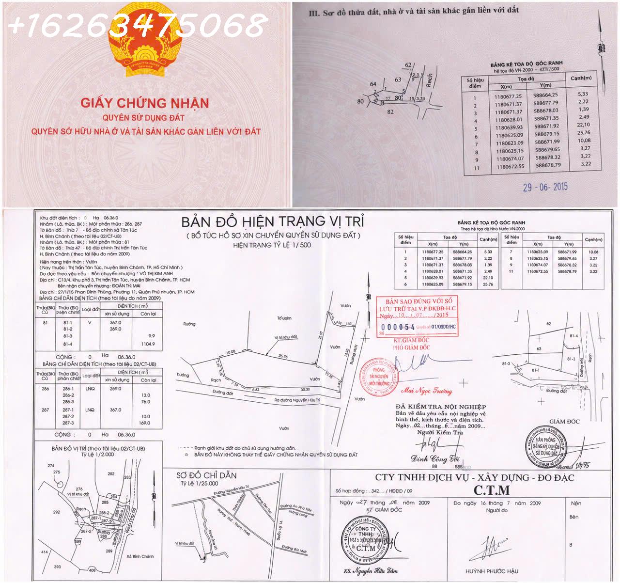 ĐẤT 636m² TÂN TÚC – BÌNH CHÁNH  DIỆN TÍCH LỚN  TIỀM NĂNG HẠ TẦNG 16001139