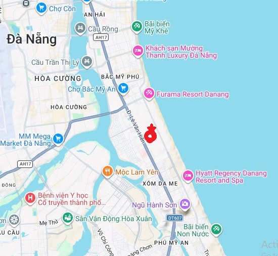 ♣ Bán nhà Kiệt 5m gần Lê Văn Hiến phía Biển đối diện Bệnh Viện 600, DT110m2, ngang 5m, 5.x tỷ 16001472