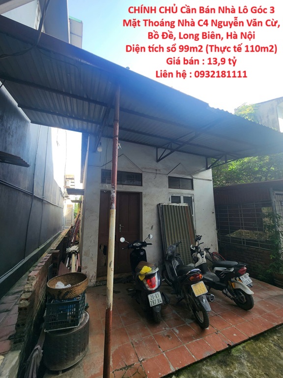 CHÍNH CHỦ Cần Bán Nhà Lô Góc 3 Mặt Thoáng Nhà C4 Nguyễn Văn Cừ, Bồ Đề, Long Biên, Hà Nội 16001522