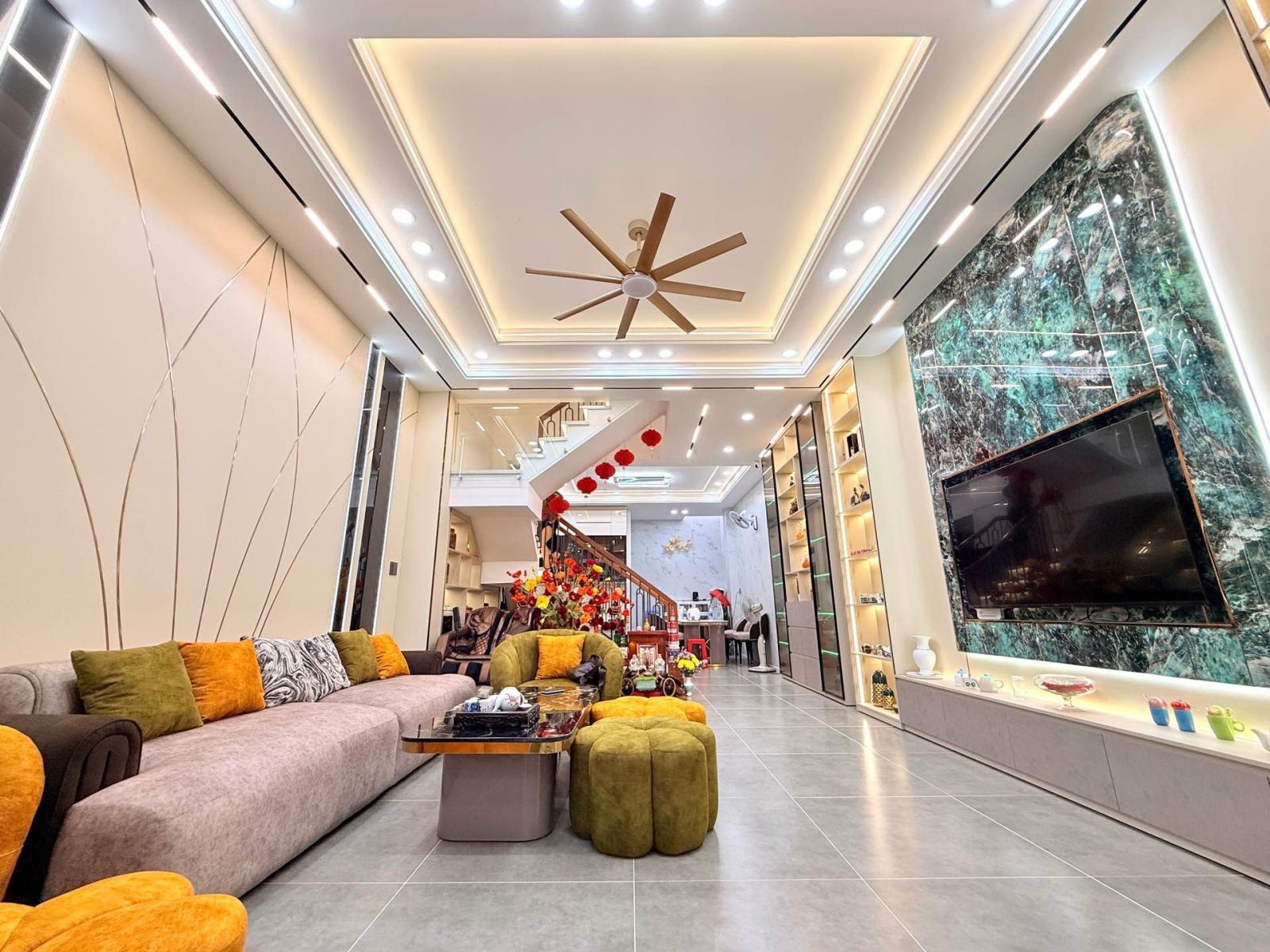 MẶT TIỀN CHUẨN 5M - HẺM XE HƠI THÔNG - 4 TẦNG LẦU - 82m2 - NGUYỄN VĂN KHỐI - TRUNG TÂM GÒ VẤP - 💰 16001566