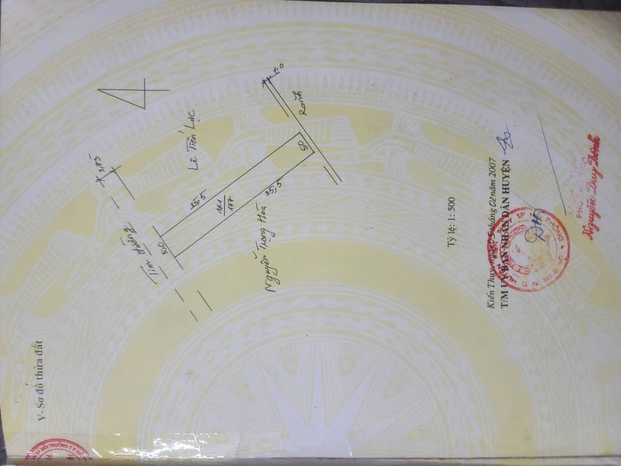 BÁN LÔ ĐẤT MẶT TRỤC CHÍNH CÔNG VIÊN HẢI THÀNH - DƯƠNG KINH 16001705