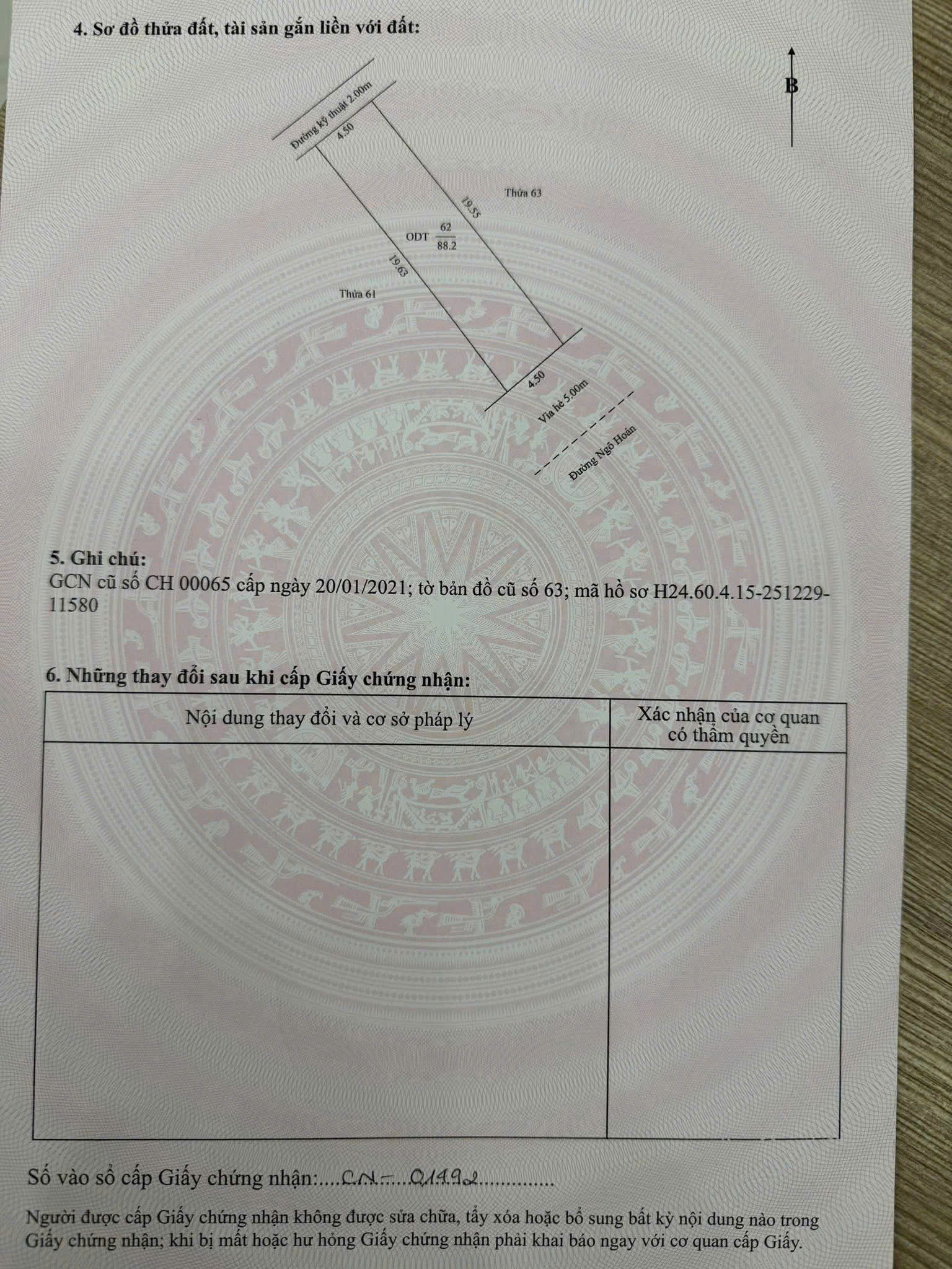 CHÍNH CHỦ CẦN BÁN GẤP ĐẤT MẶT PHỐ SỐ 78 NGÔ HOÁN – KĐT PHÍA ĐÔNG NAM CƯỜNG, TP HẢI DƯƠNG 16001789