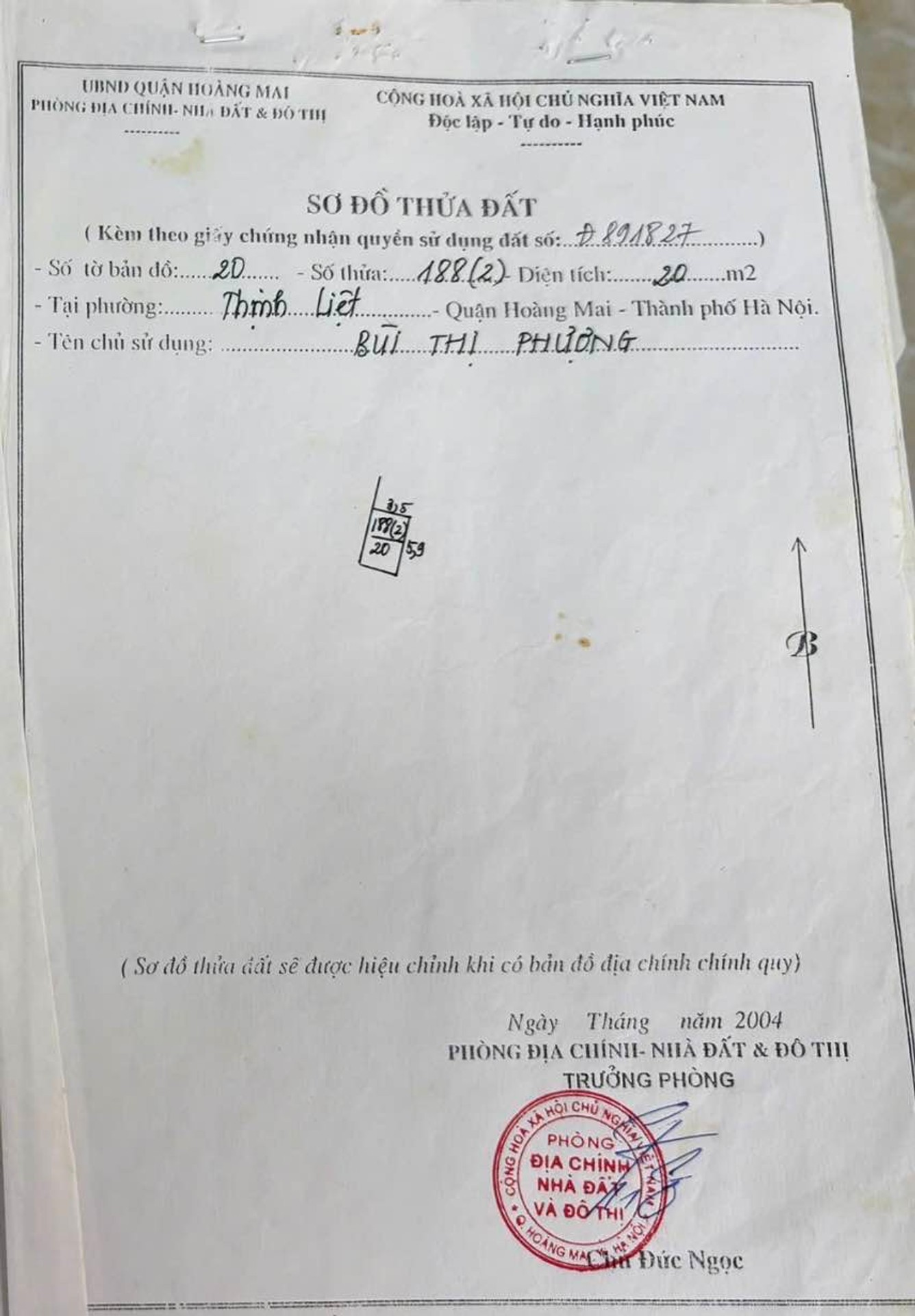 Chính chủ cần bán nhà 125 phố giáp nhị 16001828