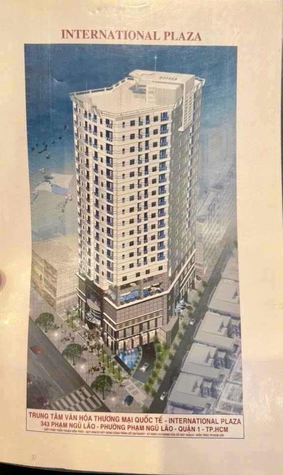 BÁN SIÊU PHẨM TÒA NHÀ INTRENATIONAL PLAZA Đ.PHẠM NGŨ LÃO, QUẬN 1- DT 822M2 NGANG 27M*30M- HDT ĐỀU 16002008