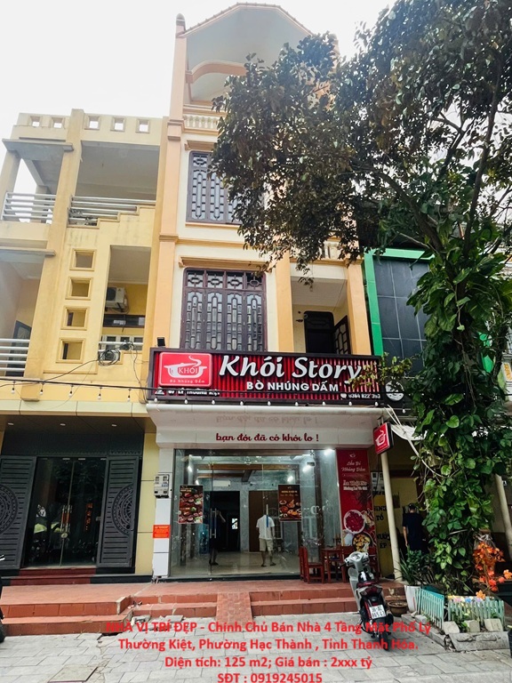 NHÀ VỊ TRÍ ĐẸP - Chính Chủ Bán Nhà 4 Tầng Mặt Phố Lý Thường Kiệt, Phường Hạc Thành , Tỉnh Thanh Hóa. 16002187