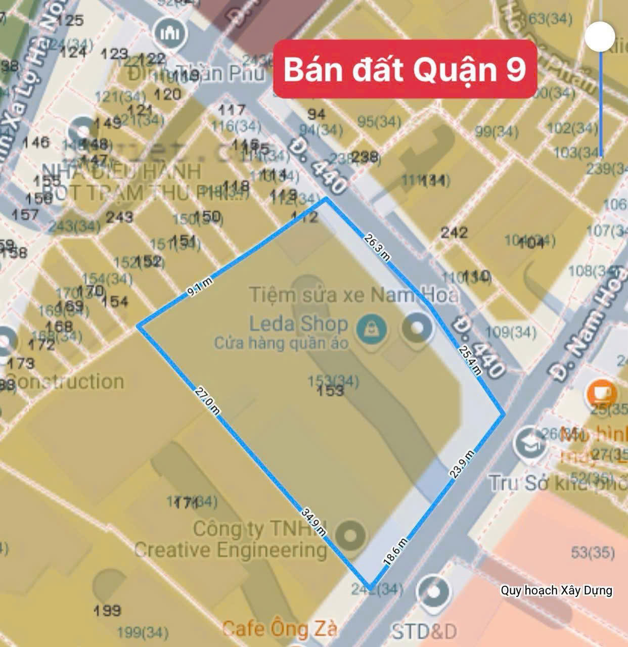 hàng siêu hiềm 2200m2 đất Chuyển nhượng lô đất góc 2MT Đường Nam Hoà , phước long A , Q9 16002276