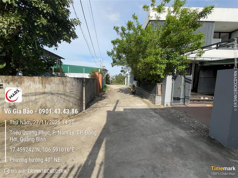 Bán đất ngõ Triệu Quang Phục, Đồng Hới giá 1.2 tỷ TL 16002347