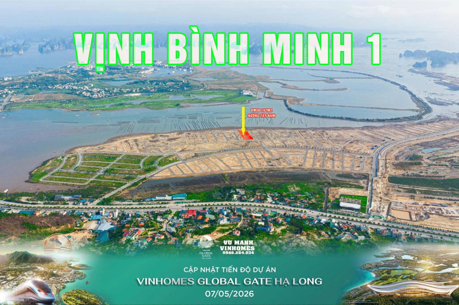 Bán 2 căn song lập cạnh nhau 162m2 Vịnh Bình Minh 1 dự án Vinhomes Global Gate Hạ Long  16002363