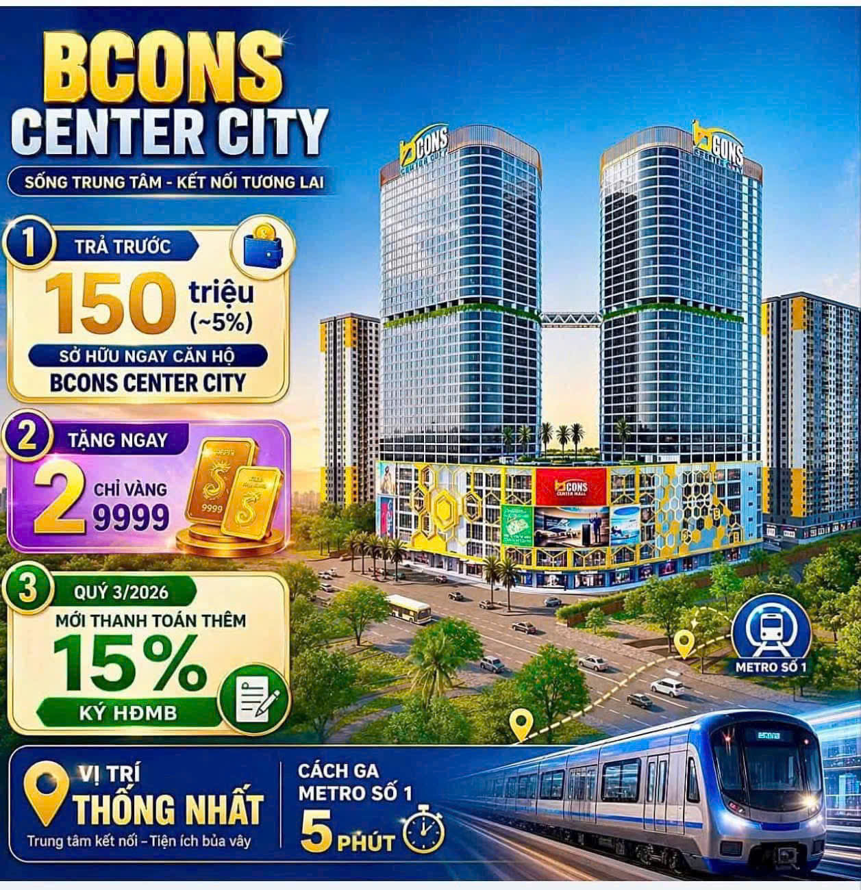 BCONS CENTER CITY – TÂM ĐIỂM SỐNG, LÀM VIỆC & ĐẦU TƯ TẠI LÀNG ĐẠI HỌC 16002389