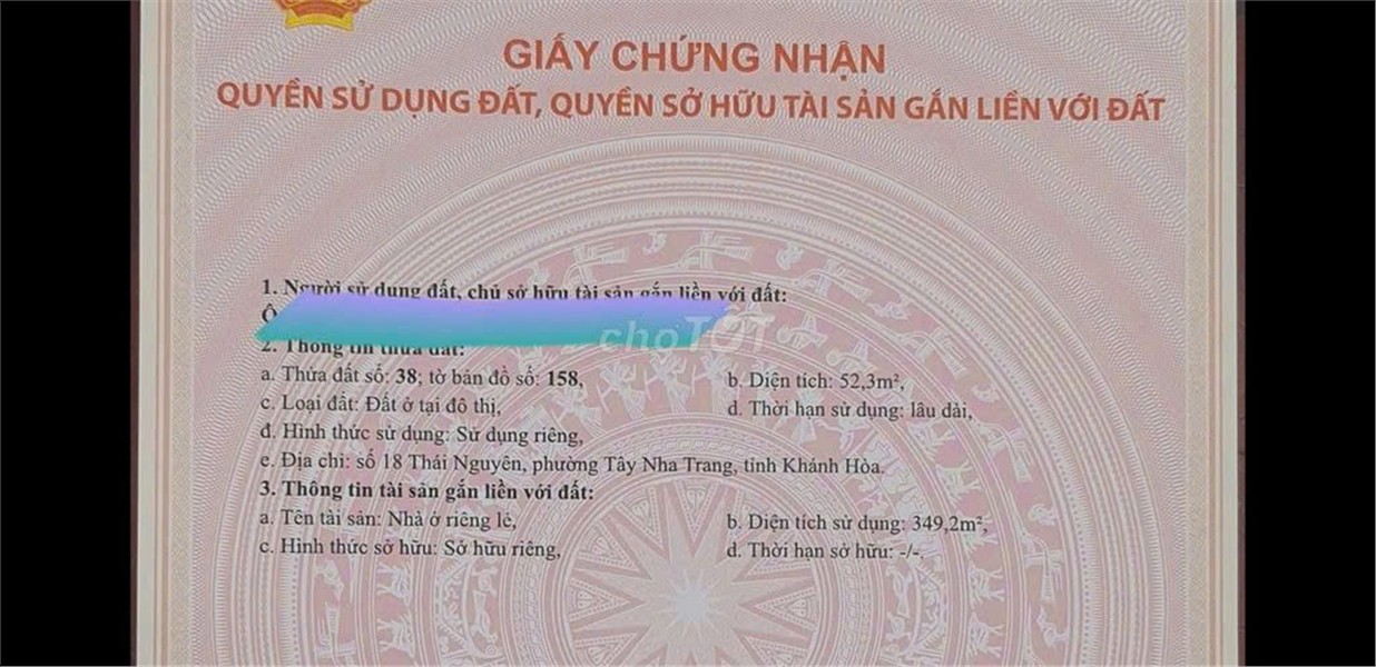 HOT HOT  –CẦN BÁN NHÀ MẶT TIỀN  Số 60 đường Thái Nguyên, Phường Phương Sài, TP.Nha Trang, Khánh Hòa 16002534
