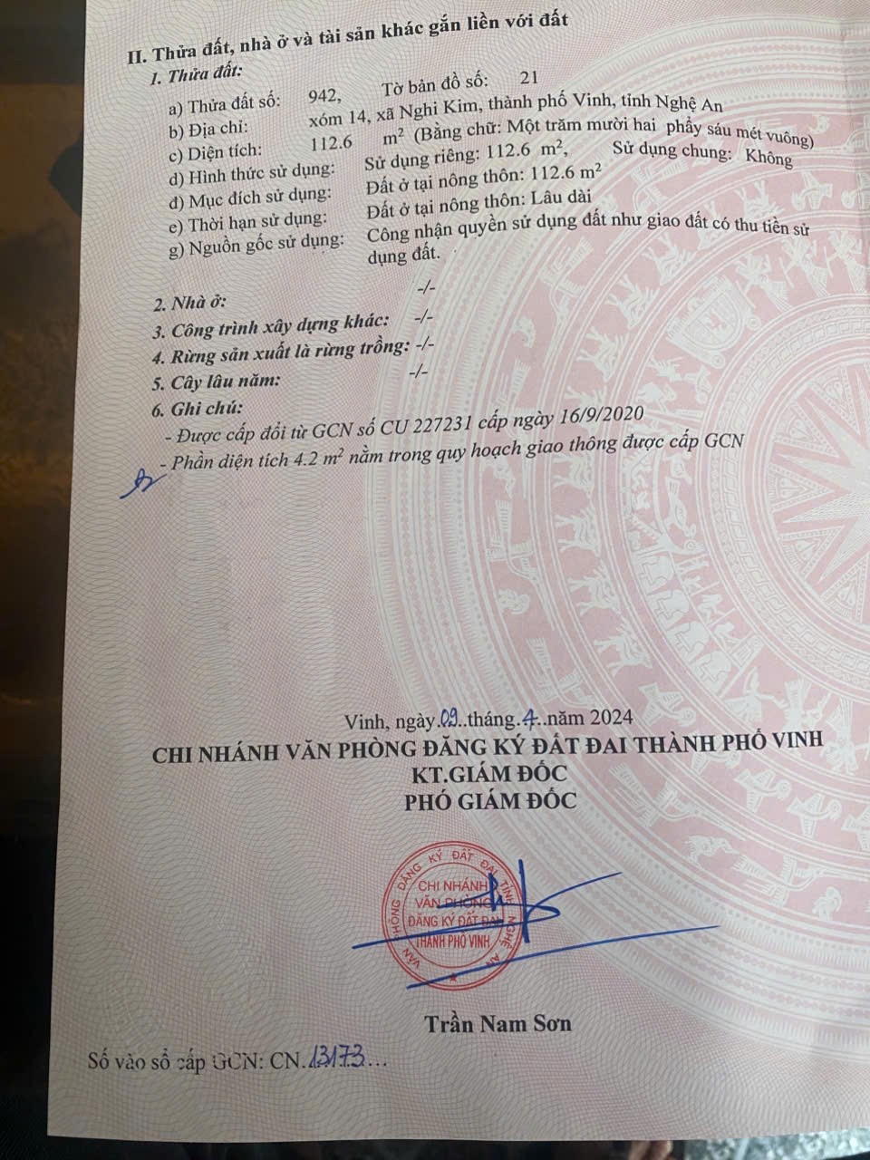 NHÀ ĐẸP – GIÁ TỐT – CHÍNH CHỦ CẦN BÁN ĐẤT TẶNG NHÀ 2 TẦNG Xóm 14, Nghi Kim, TP. Vinh, Nghệ An 16002576