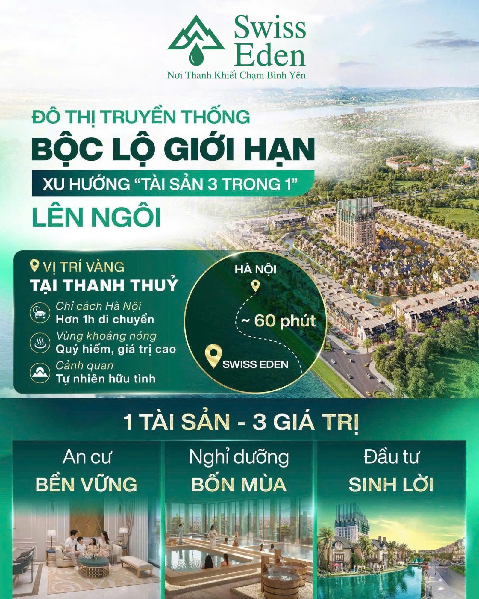 Ra mắt khu đô thị SWISS EDEN - Làng Thụy Sĩ khoáng - Chuẩn sống hiện đại giữa thiên nhiên trong lành 16002695