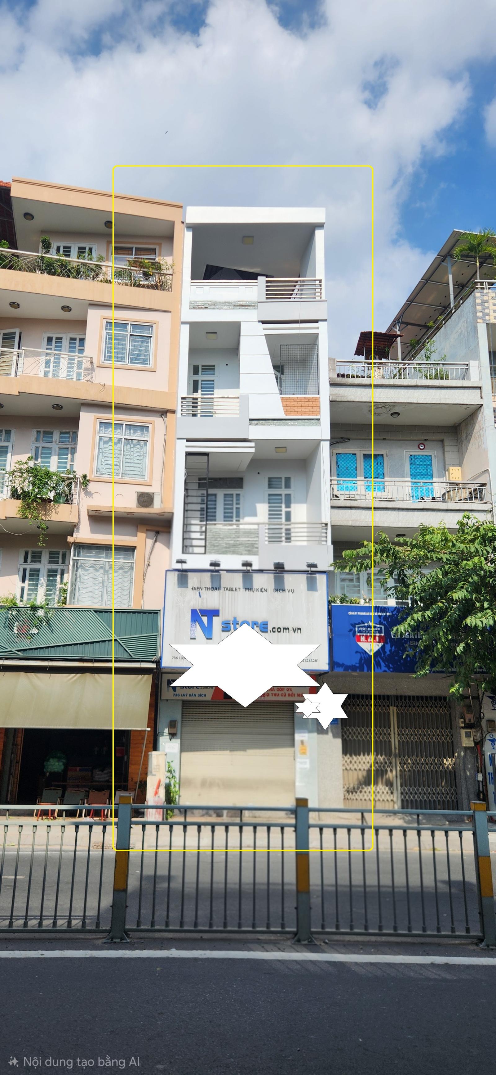 Cho thuê nhà Mặt Tiền Lũy Bán Bích q.Tân Phú, 48m², 4TẦNG, 25Triệu 16003135