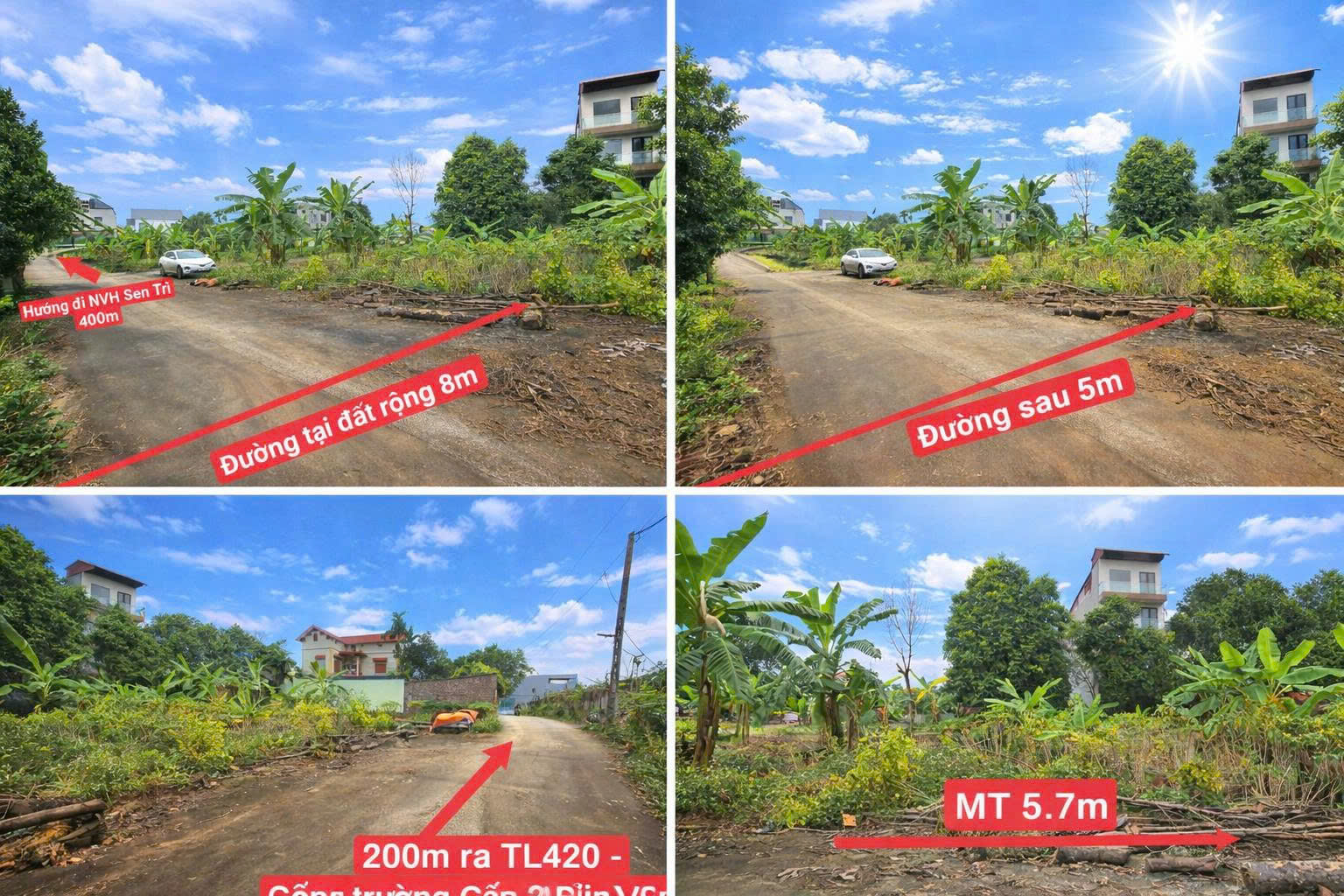🔥 Chủ cần tiền HẠ GIÁ 300tr lô đất 2 mặt tiền tại Sen Trì - Hòa Lạc 🔥 - 0332861467 16004181