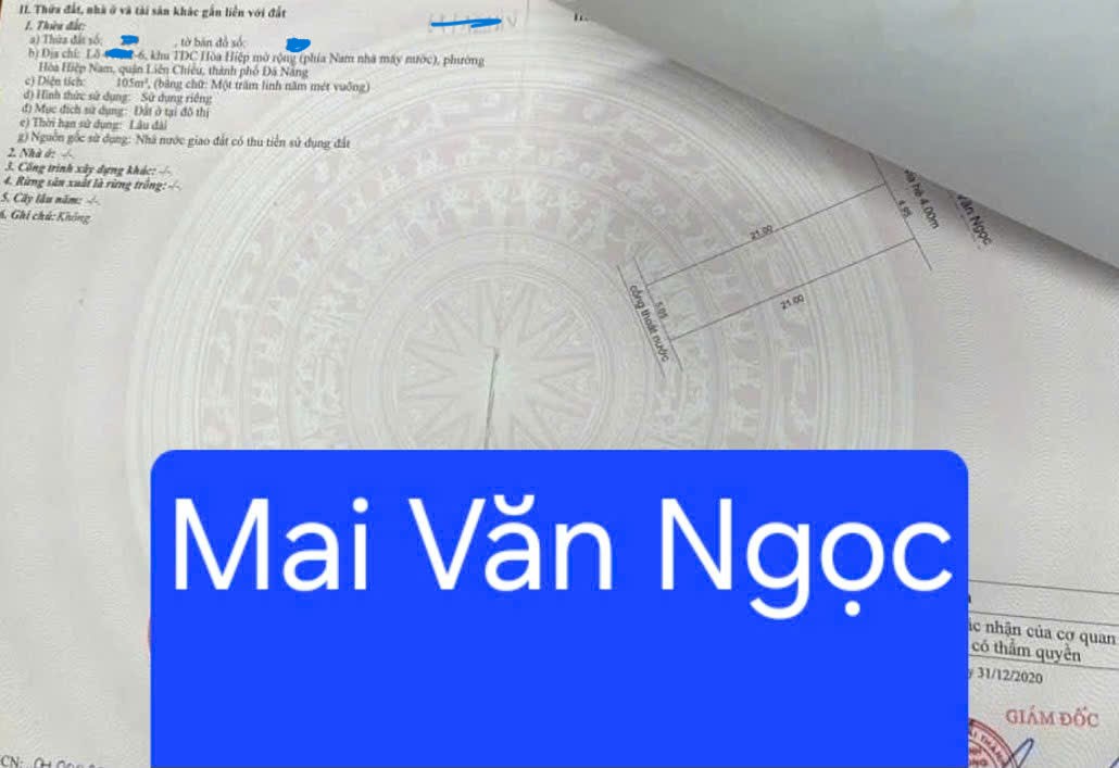 🔴💥Bán đất đường 7,5m Mai Văn Ngọc - Liên Chiểu - Đà Nẵng. 16004245