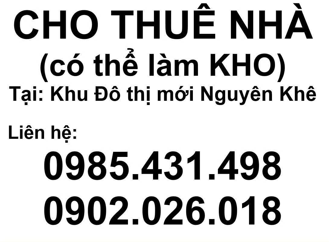 Chính chủ cho thuê nhà tại khu đô thị Nguyên Khê - Phúc Thịnh, Hà Nội 16004246