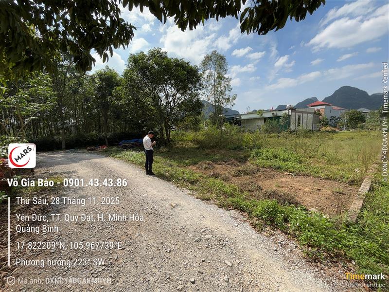 Tìm chủ mới cho lô đất đẹp tại Thôn Yên Thắng, Yên Hóa, Minh Hóa. 16004391