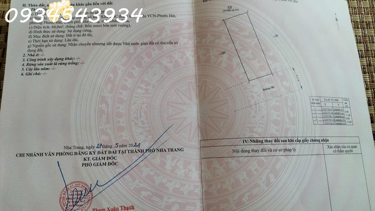 Bán Nhà 2 Tầng Mặt Tiền Đường B6 - Khu TĐC VCN Phước Hải, Nha Trang 16004406