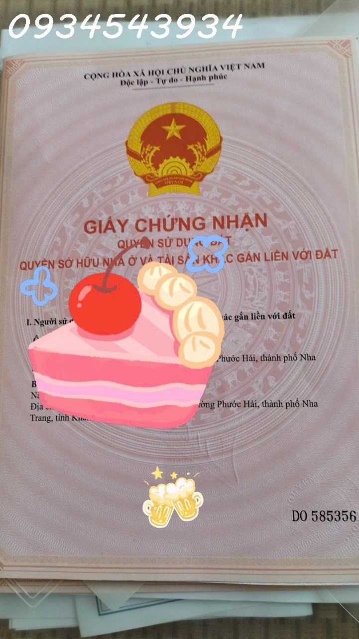Bán Nhà 2 Tầng Mặt Tiền Đường B6 - Khu TĐC VCN Phước Hải, Nha Trang 16004406