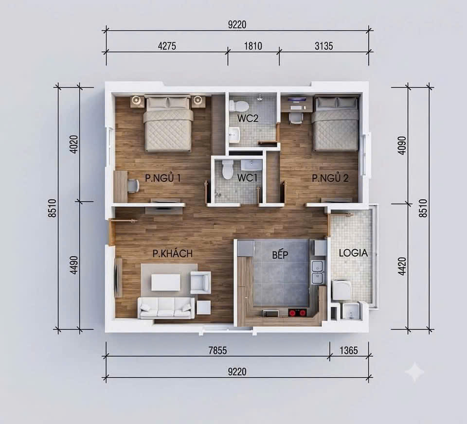 BÁN CĂN GÓC, 02 NGỦ, 02WC, 80M2, TÒA HH03 LÔ B2.1 KĐT THANH HÀ, HÀ ĐÔNG, HÀ NỘI  16004542