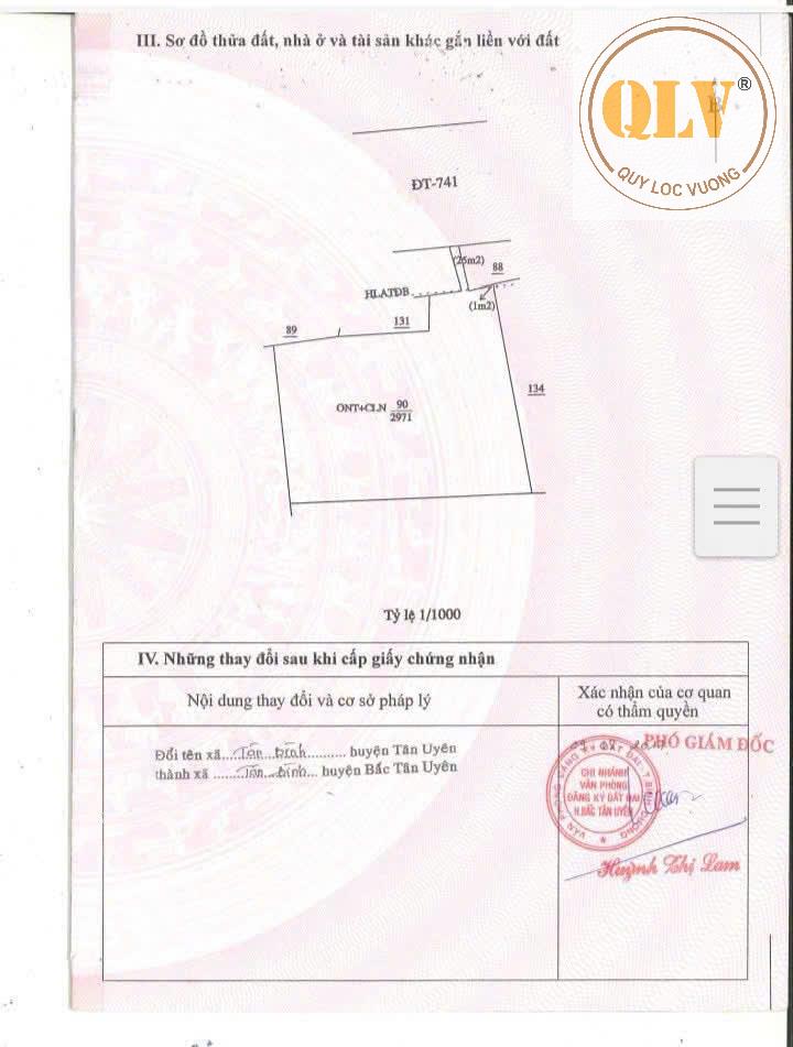 BÁN ĐẤT SKC MẶT TIỀN ĐT741, TÂN BÌNH, BẮC TÂN UYÊN, BÌNH DƯƠNG – 3.000m²
 16004731