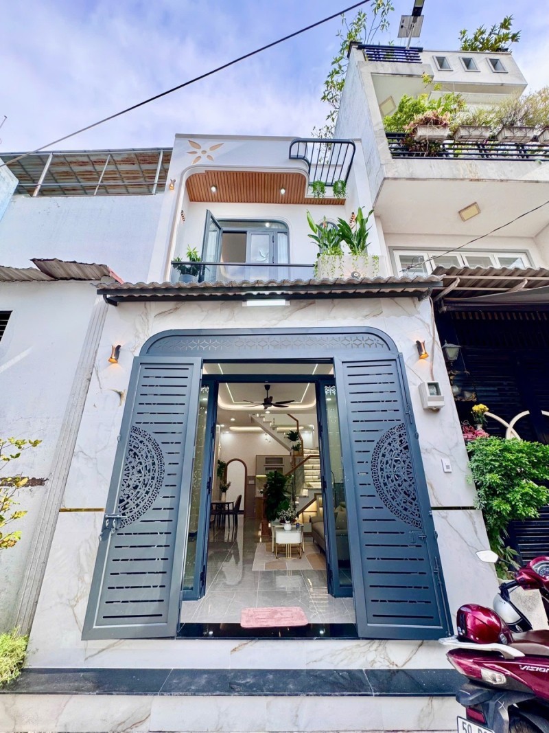 NHÀ MỚI 2 TẦNG NGAY GÒ XOÀI HẺM Ô TÔ 6M - 4x13 - 3PN 3WC Chỉ 5.590 Tỷ 16004787
