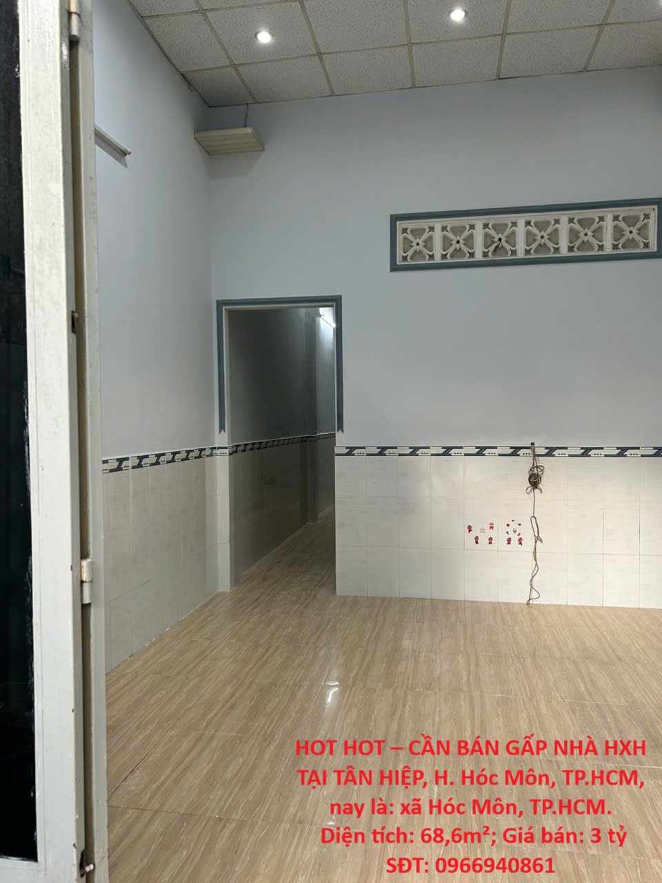 HOT HOT – CẦN BÁN GẤP NHÀ HXH TẠI TÂN HIỆP, H. Hóc Môn, TP.HCM – NỞ HẬU ĐẸP – SỔ HỒNG RIÊNG – 3 TỶ 16005085