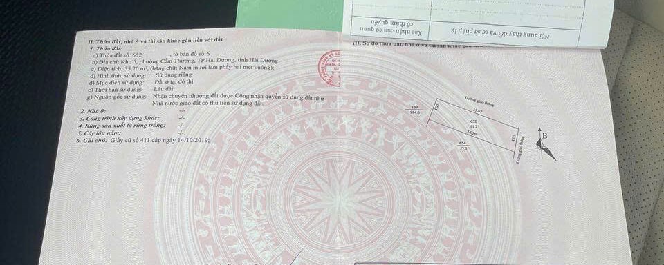 Bán lô góc Phan Đình Phùng Cẩm Thượng 55m2 Ô Tô Tránh Giá 1.x Tỷ 16005127