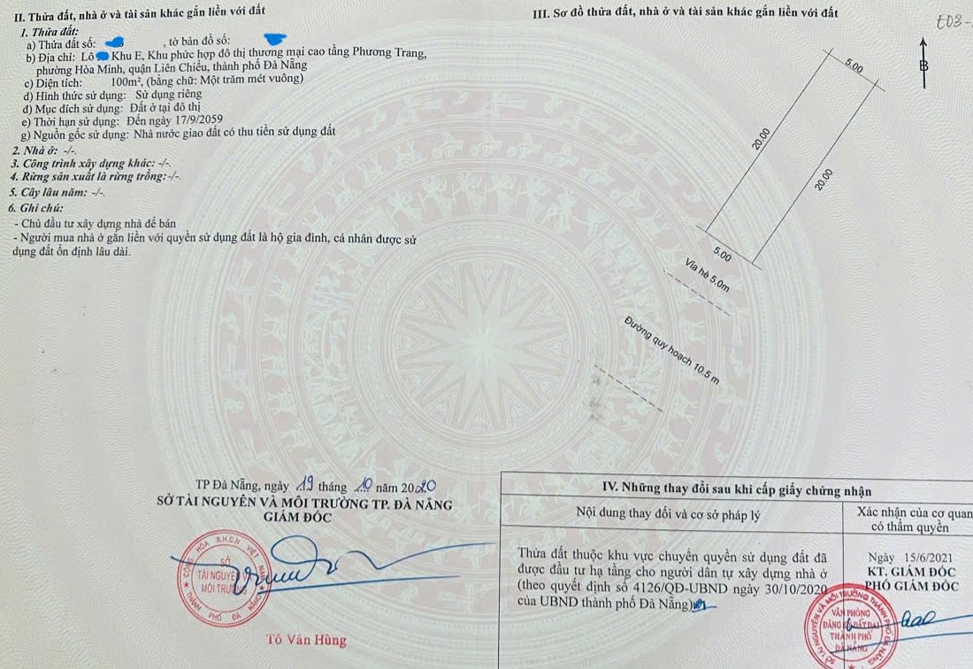 🔴BÁN ĐẤT MẶT TIỀN TRẦN TRIỆU LUẬT – ĐƯỜNG 10,5M-TRỤC ĐƯỜNG KINH DOANH 16005147