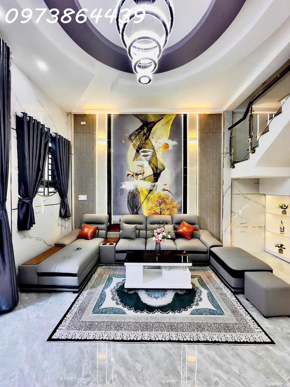 NHÀ MỚI FULL NỘI THẤT VIP –4 TẦNG - 55M2- 4PN-   XE HƠI ĐỖ CỬA – TRƯƠNG THỊ HOA, Q12 - GIÁ 6,2 TỶ 16005177