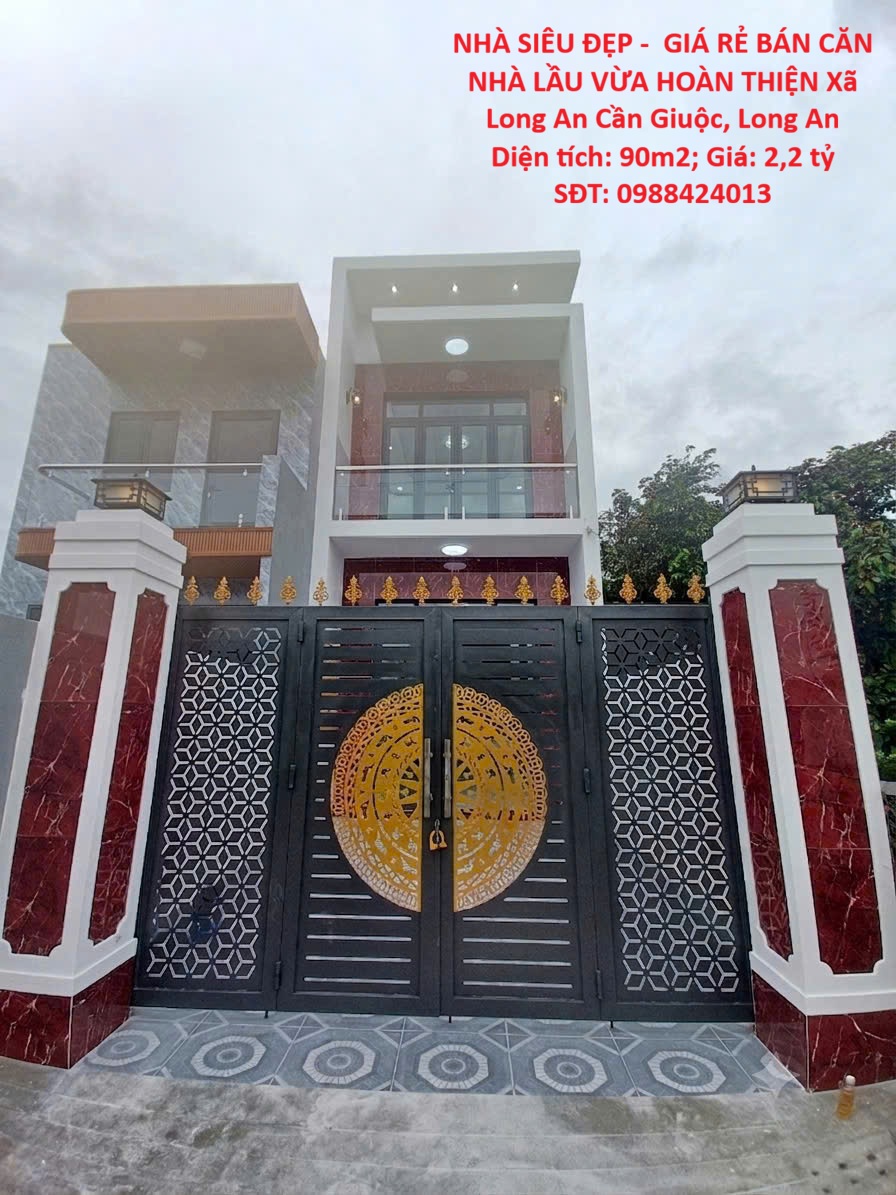 NHÀ SIÊU ĐẸP -  GIÁ RẺ BÁN CĂN NHÀ LẦU VỪA HOÀN THIỆN Xã Long An Cần Giuộc , Long An 16005451