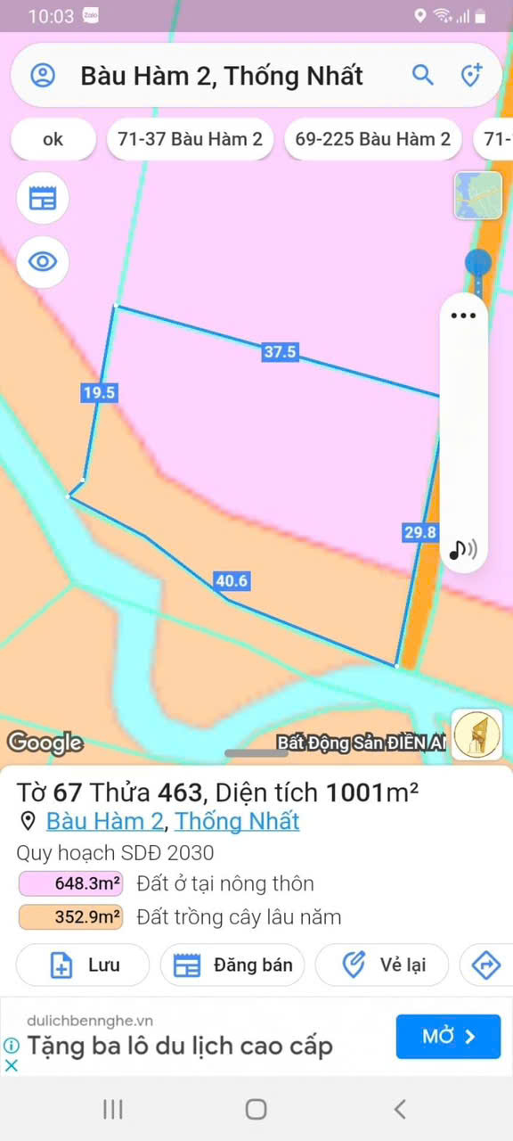 Chỉ 1.68 tỷ (bớt lộc) - Bán Vườn Chôm Chôm Xã Bàu Hàm 2 - Thống nhất - Đồng Nai 16005459
