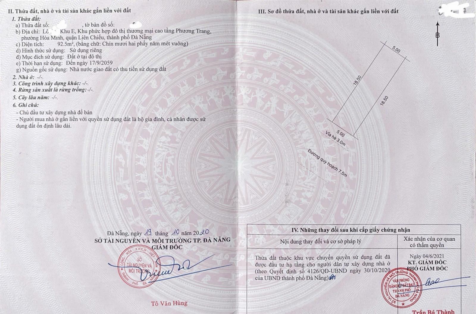 Bán lô đất đường Hòa Phú 28 - Sạch đẹp - Khu E Kim Long 16005694