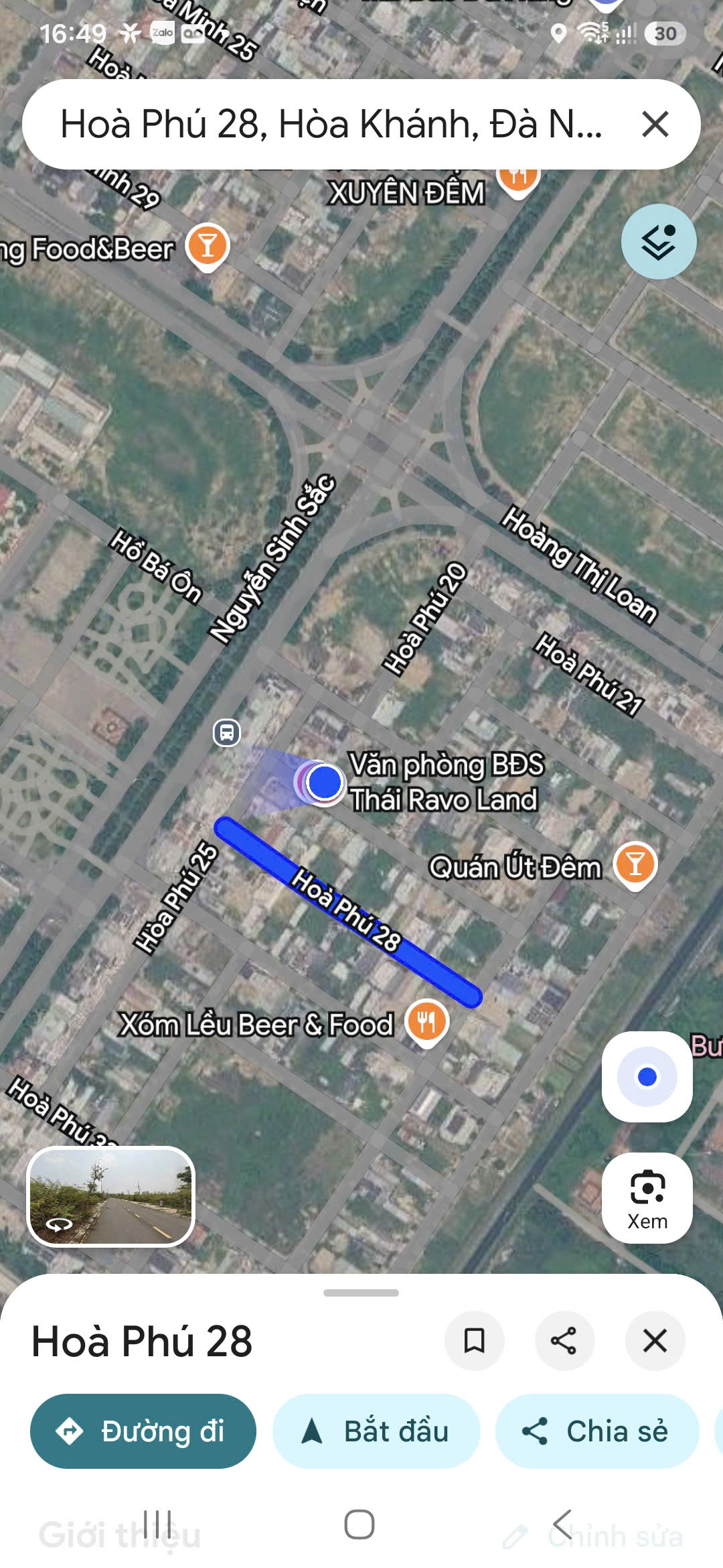 Bán lô đất đường Hòa Phú 28 - Sạch đẹp - Khu E Kim Long 16005694