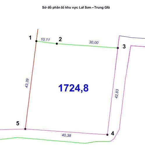GIÁ CHƯA ĐẾN 2 TR TRÊN M2- ĐỊA CHỈ TẠI LAI SƠN TRUNG GIÃ -DIỆN TÍCH 1724 M KHUÔN THỬA ĐẸP 16005823