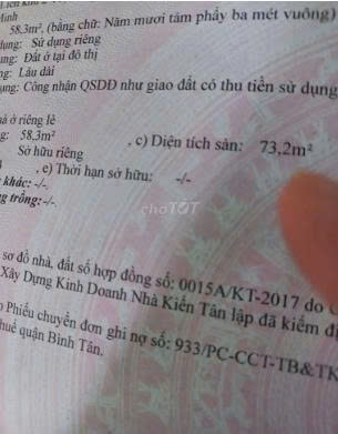 Chính chủ cần bán căn nhà MT kinh doanh trục đường Liên khu 2-10, phường Bình Hưng Hòa, Bình Tân. 16005925