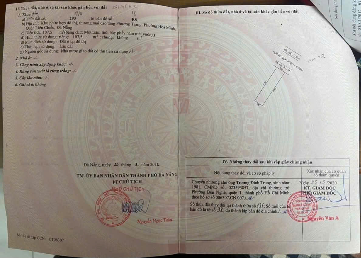 🔴BÁN ĐẤT MẶT TIỀN ĐƯỜNG  HOÀ MINH 28 – THÔNG HỒ TÙNG MẬU 16006162