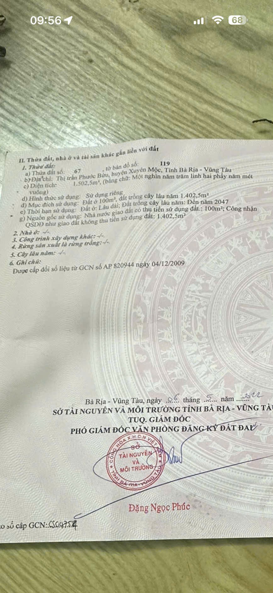 ĐẦU TƯ SINH LỜI - Chính Chủ Bán Lô Đất Mặt Tiền Đường Huỳnh Minh Thạnh, TT Phước Bửu, Xuyên Mộc BRVT 16006282
