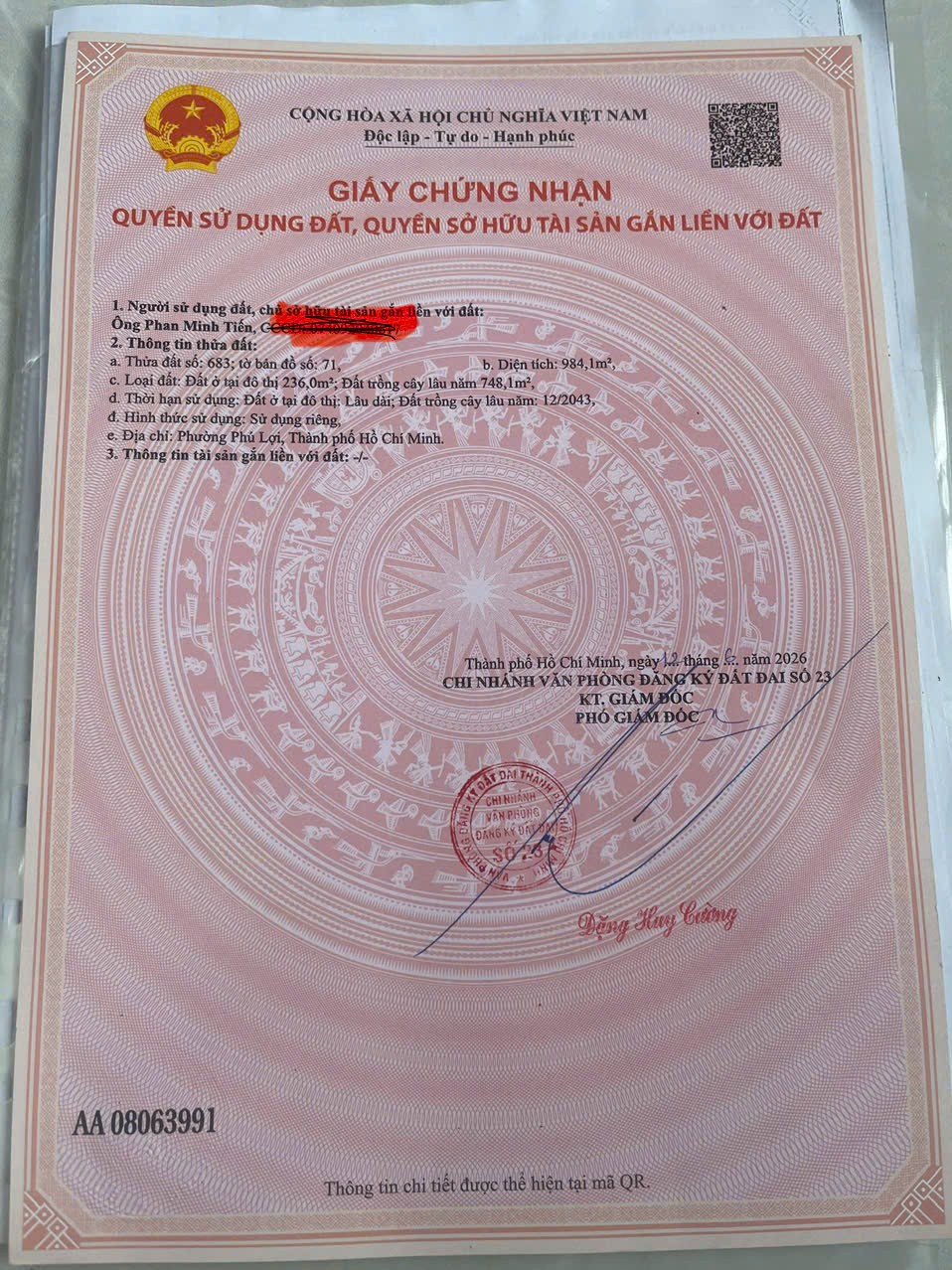 HOT HOT– CHÍNH CHỦ CẦN BÁN ĐẤT Tại Phường Phú Hòa, TP Thủ Dầu 1, Bình Dương 16006323